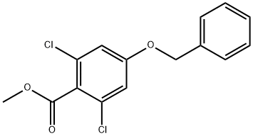 Methyl 4-(benzyloxy)-2,6-dichlorobenzoate 结构式