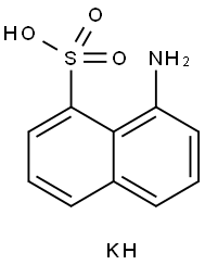 1-Naphthalenesulfonic acid, 8-amino-, potassium salt (1:1) 结构式