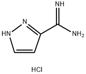 1H-吡唑-3-甲酰胺盐酸盐(1:1) 结构式