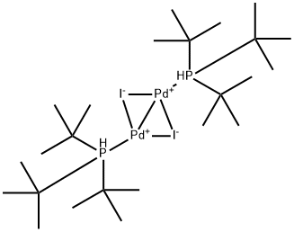 DI-MU-碘双(三叔丁基膦基)二钯(I) 结构式
