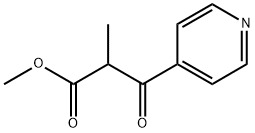 2-甲基-3-氧代-3-(吡啶-4-基)丙酸甲酯 结构式