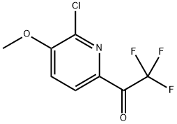 1-(6-Chloro-5-methoxypyridin-2-yl)-2,2,2-trifluoroethanone 结构式