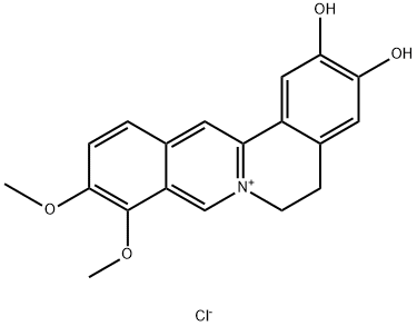 Demethyleneberberine Chloride 结构式