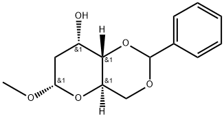 a-D-ribo-Hexopyranoside, methyl2-deoxy-4,6-O-(phenylmethylene)- 结构式