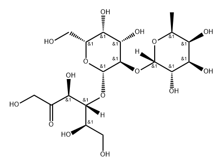 2'-O-藻糖基乳果糖 结构式