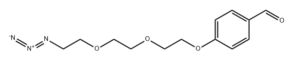 BENZALDEHYDE-三聚乙二醇-叠氮 结构式