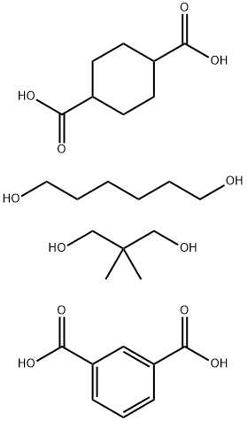 1,3-Benzenedicarboxylic acid, polymer with 1,4-cyclohexanedicarboxylic acid, 2,2-dimethyl-1,3-propanediol and 1,6-hexanediol 结构式