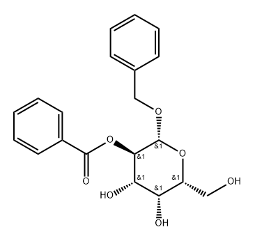 Benzyl 2-O-benzoyl-β-D-galactopyranoside 结构式