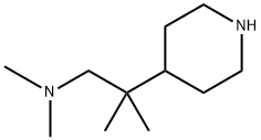 N,N,2-三甲基-2-(4-哌啶基)-1-丙胺 结构式