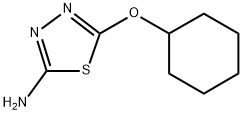 5-(环己氧基)-1,3,4-噻二唑-2-胺 结构式