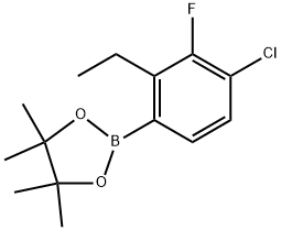 2-(4-CHLORO-2-ETHYL-3-FLUOROPHENYL)-4,4,5,5-TETRAMETHYL-1 结构式