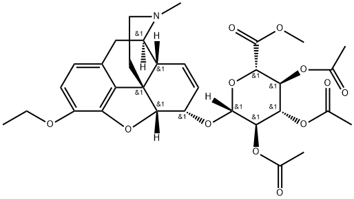 Ethyl Morphine 6-(Tri-O-acetylglucuronide Methyl Ester) 结构式