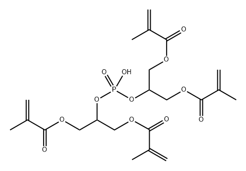 双(甘油二甲基丙烯酸酯)磷酸酯 结构式