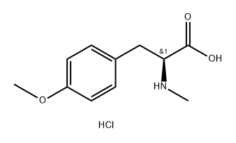 N-METHYL-O-METHYL-L-TYROSINE HYDROCHLORIDE 结构式