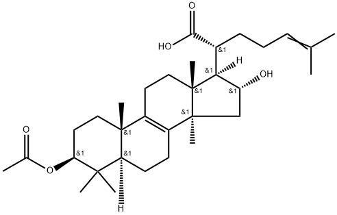 3-O-乙酰基-16Α-羟基-氢化松苓酸 结构式