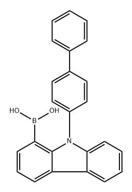 B-(9-[1,1′-Biphenyl]-4-yl-9H-carbazol-1-yl)boronic acid 结构式