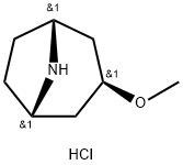 (3-外)-3-甲氧基-8-氮杂双环[3.2.1]辛烷盐酸盐 结构式