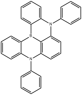 5,9-二苯基-5-9-二氢-5,9-二氮杂-13B-硼萘并[3,2,1-DE]蒽 结构式