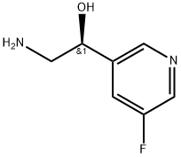 (S)-2-氨基-1-(5-氟吡啶-3-基)乙醇 结构式