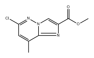 methyl 6-chloro-8-methylimidazo[1,2-b]pyridazine-2-carboxylate 结构式