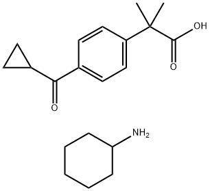 4-(环丙基氧代甲基-A.A-二甲基苯基环己胺盐) 结构式