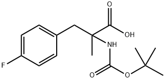 N-Boc-4-fluoro-a-methyl-DL-phenylalanine 结构式