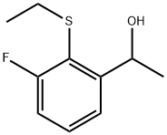 2-(Ethylthio)-3-fluoro-α-methylbenzenemethanol 结构式