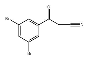 3,5-二溴苯甲酰乙腈 结构式