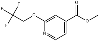 Methyl 2-(2,2,2-trifluoroethoxy)-4-pyridinecarboxylate 结构式