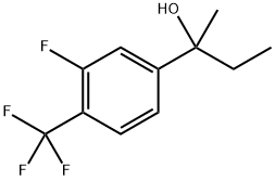 2-(3-fluoro-4-(trifluoromethyl)phenyl)butan-2-ol 结构式