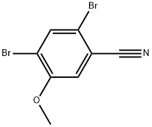 2,4-Dibromo-5-methoxybenzonitrile 结构式