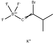 Potassium (Z)-2-bromo-3-methylbut-1-enyltrifluoroborate 结构式