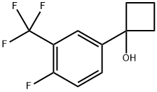 1-(4-fluoro-3-(trifluoromethyl)phenyl)cyclobutanol 结构式