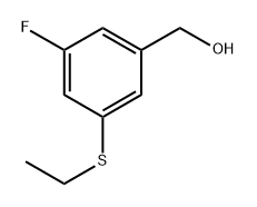 (3-(ethylthio)-5-fluorophenyl)methanol 结构式