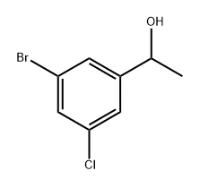 Benzenemethanol, 3-bromo-5-chloro-α-methyl- 结构式