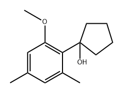 1-(2-methoxy-4,6-dimethylphenyl)cyclopentanol 结构式