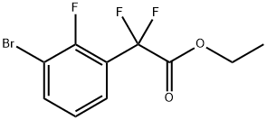 2-(3-溴-2-氟苯基)-2,2-二氟乙酸乙酯 结构式