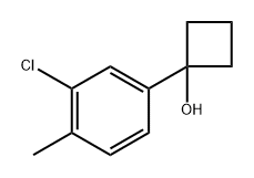 1-(3-chloro-4-methylphenyl)cyclobutanol 结构式