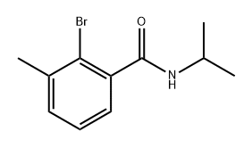 2-bromo-N-isopropyl-3-methylbenzamide 结构式
