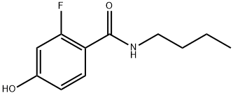 N-butyl-2-fluoro-4-hydroxybenzamide 结构式