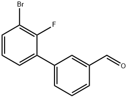 3'-Bromo-2'-fluoro-[1,1'-biphenyl]-3-carbaldehyde 结构式