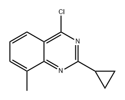 4-chloro-2-cyclopropyl-8-methylquinazoline 结构式
