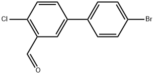 4'-Bromo-4-chloro[1,1'-biphenyl]-3-carboxaldehyde 结构式
