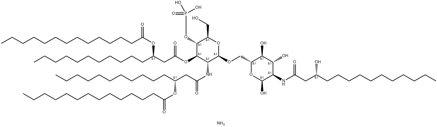 单磷酰3-脱酰脂质A(合成) 结构式