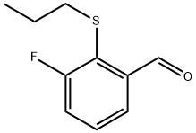 3-fluoro-2-(propylthio)benzaldehyde 结构式