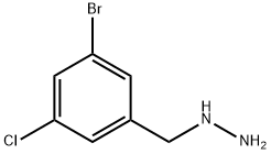 (3-bromo-5-chlorophenyl)methyl]hydrazine 结构式