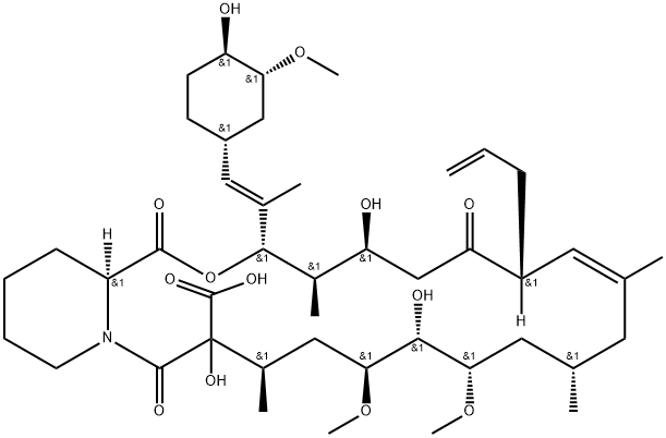 他克莫司羟基酸杂质 结构式