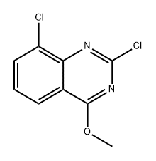 2,8-二氯-4-甲氧基喹唑啉 结构式