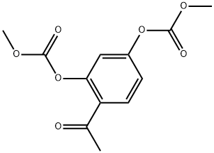 4-乙酰基亚苯基-1,3-碳酸二甲酯 结构式