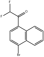 1-(4-Bromonaphthalen-1-yl)-2,2-difluoroethanone 结构式